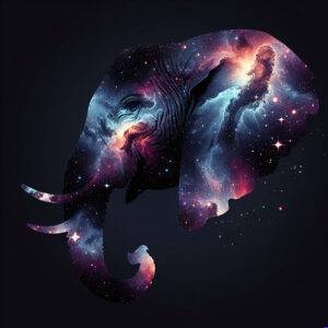 Elephant in profile