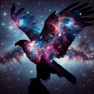 Eagle in flight